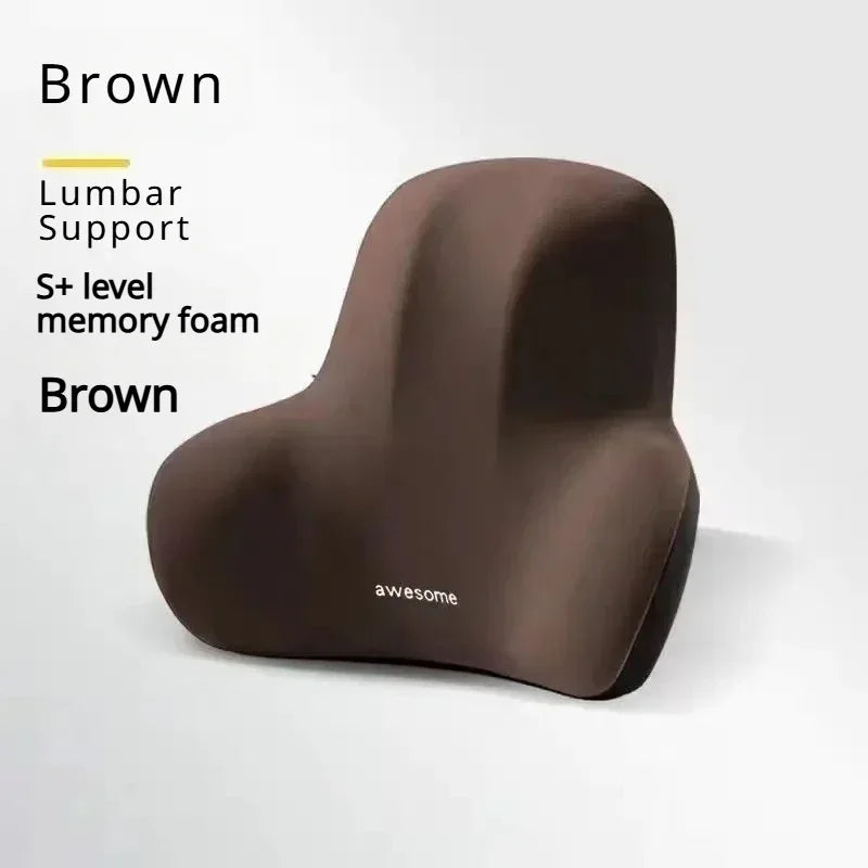 Coussin de dossier lombaire en mousse à mémoire de forme, pour chaises de jeu de bureau et Support de taille post-partum, oreiller multifonctionnel anti-douleur