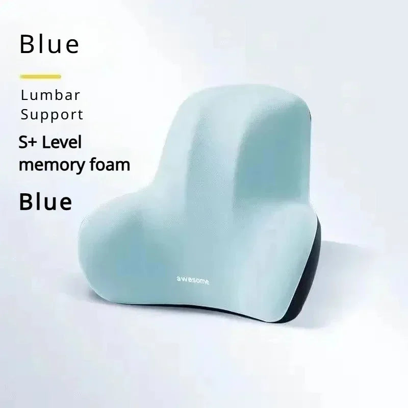 Coussin de dossier lombaire en mousse à mémoire de forme, pour chaises de jeu de bureau et Support de taille post-partum, oreiller multifonctionnel anti-douleur