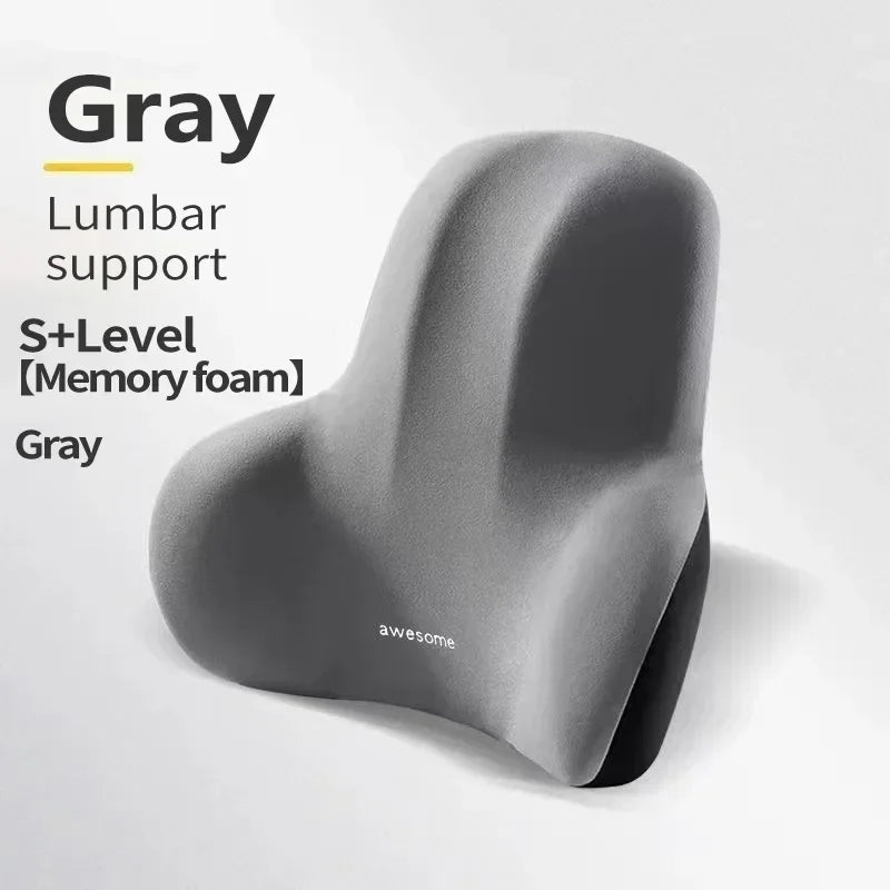 Coussin de dossier lombaire en mousse à mémoire de forme, pour chaises de jeu de bureau et Support de taille post-partum, oreiller multifonctionnel anti-douleur