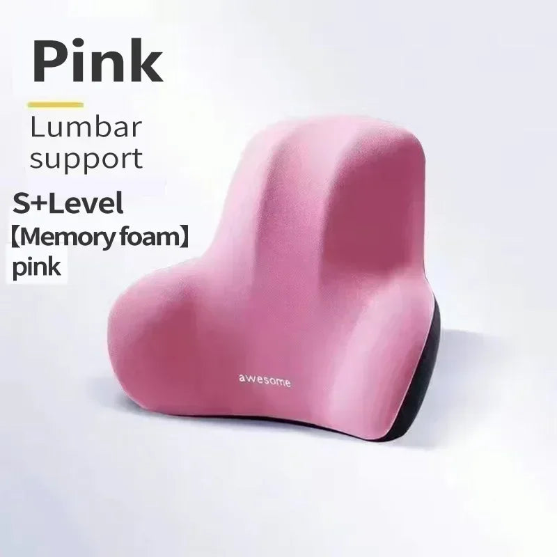 Coussin de dossier lombaire en mousse à mémoire de forme, pour chaises de jeu de bureau et Support de taille post-partum, oreiller multifonctionnel anti-douleur